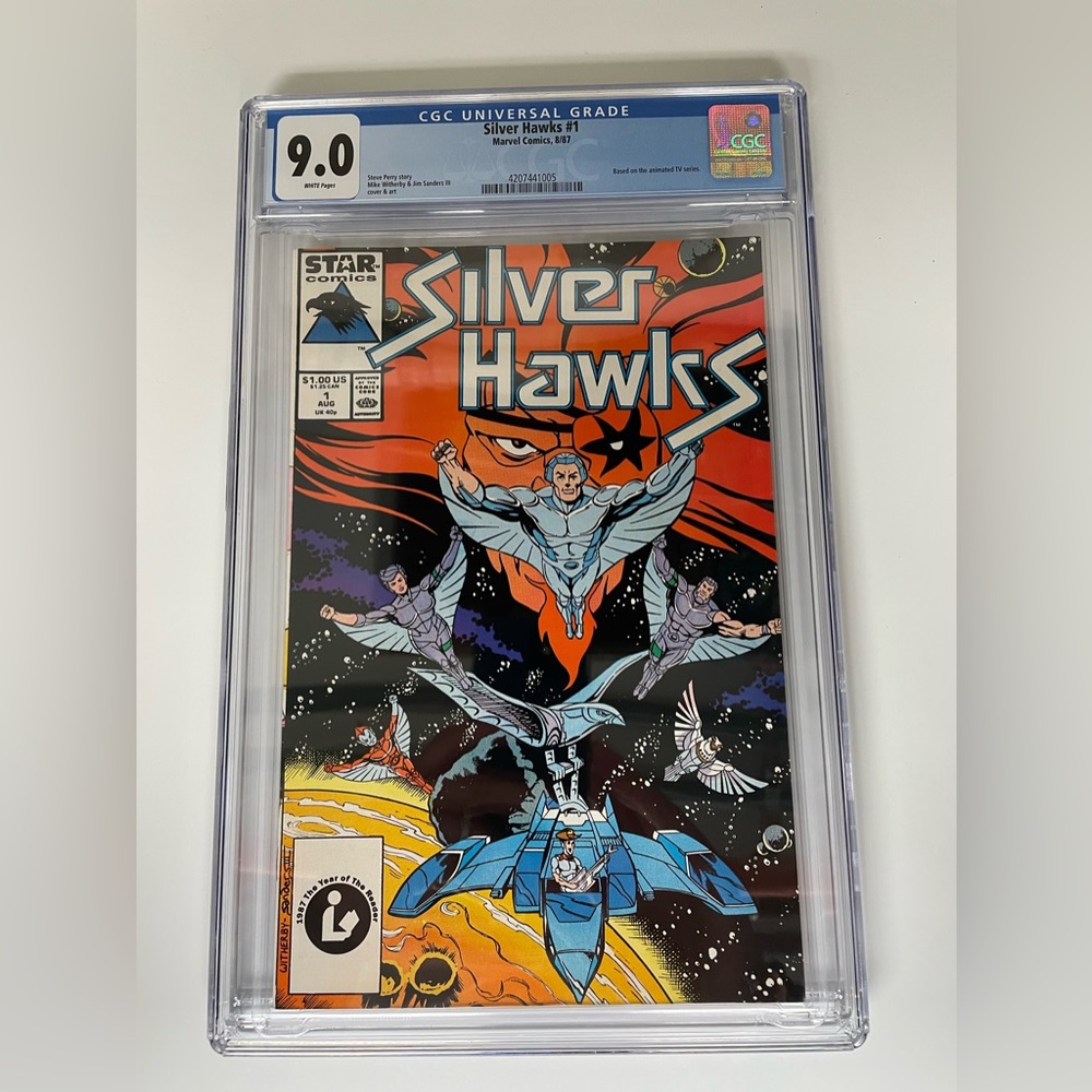 Marvel/Star Comic - Silver Hawks #1 in CGC 9.0 White pages
